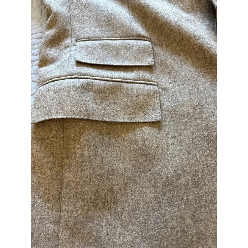 VTG Polo Ralph Lauren 2pc Wool Suit 43 Long Gray Ticket Pocket USA Cuffed 34x32